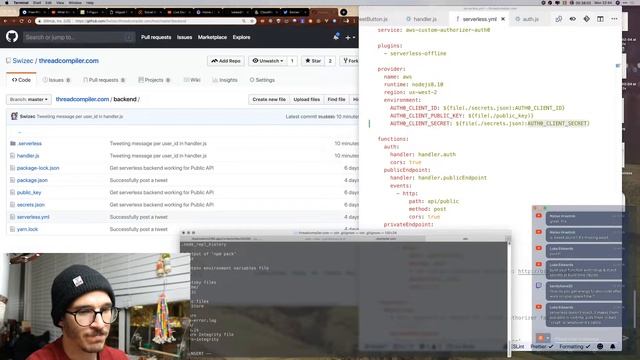 Live: Serverlessly tweeting form Gatsby part 3
