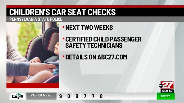 Pa. State Police to hold free child passenger seat checks
