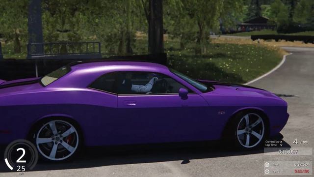 Assetto Corsa Dodge Challenger SRT8 392 at Lost Intentions Woodside Raceway