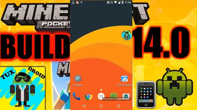MINECRAFT PE 0.14.0 BUILD 3 APK DESCARGA GRATIS TUX DROID