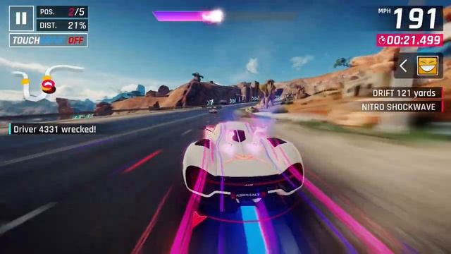Asphalt 9 - Multiplayer - Chrysler ME412 SE | Ares S1 | 01:28.165