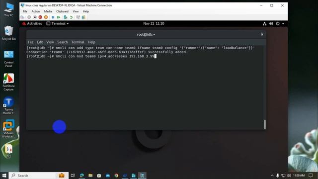 red hat linux nic teaming configure  | RHEL 8