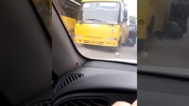 Черкассы, автобус потерял колесо