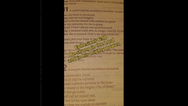 Psalm 131- Enjoy SMS Bible Time! A pleasant surprise when Thunder came rolling in during this video