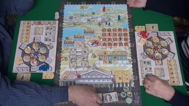 439 Траян I Играем в настольную игру. Trajan board game.