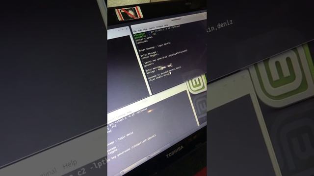 server-client communication /linuxmint