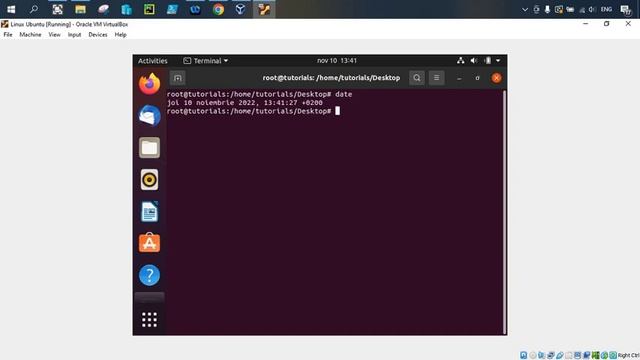 How i see date and hour on Linux Ubuntu
