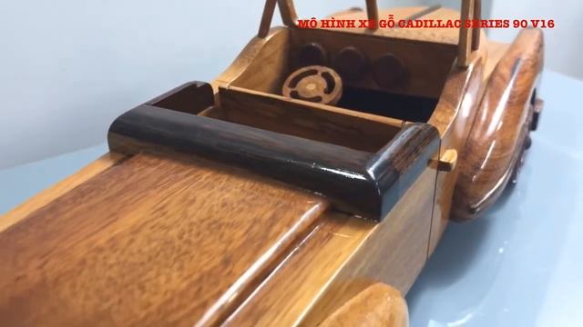 Mô Hình Xe Gỗ Cadillac Series 90 V16