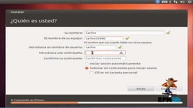 INSTALACION DE WINDOWS LINUX UBUNTO 12 0