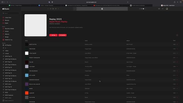 My Apple Music Replay of 2023 So Far (April 4, 2023)
