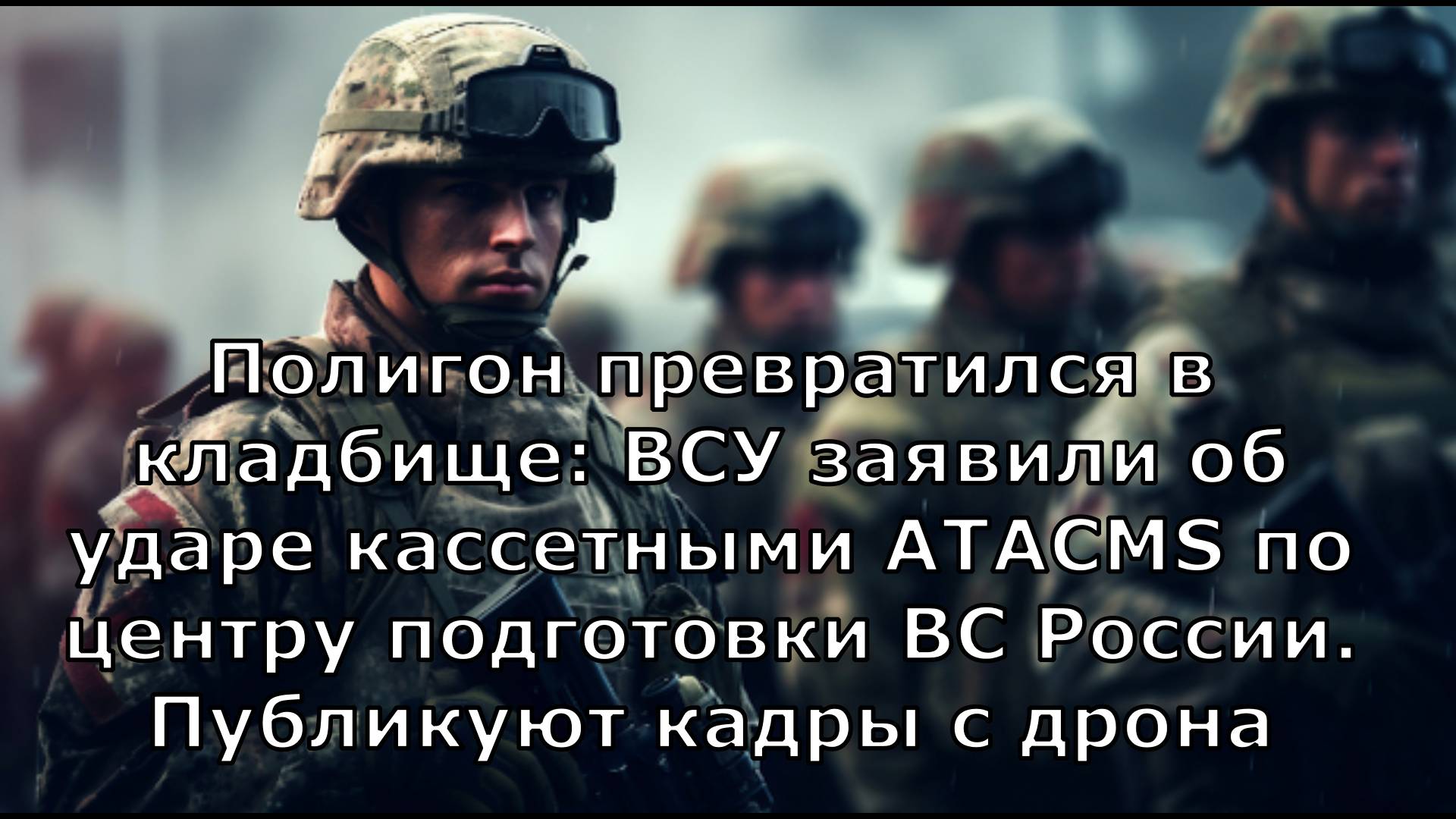 Полигон превратился в кладбище: ВСУ заявили об ударе кассетными ATACMS по центру подготовки ВС Росси