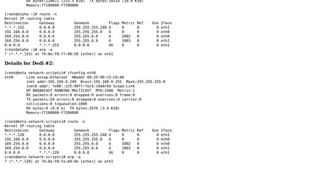 DevOps & SysAdmins: "Destination Host Unreachable" and ARP returns no addresses over LAN