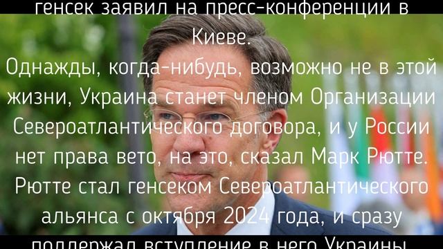 Новый генсек НАТО заявил, что у Руссии нет права вето