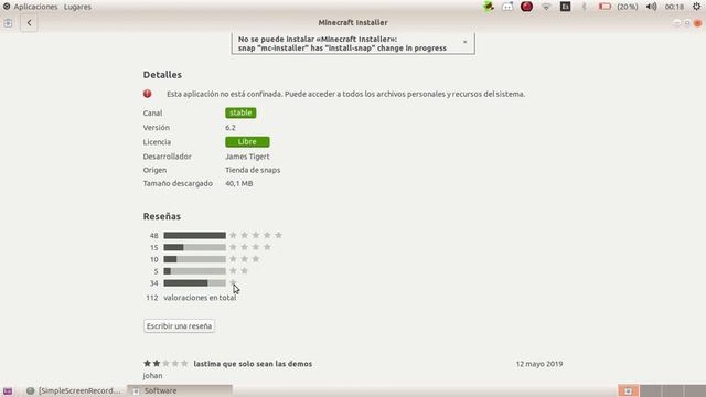 COMO DESCARGAR MINETES PARA UBUNTU NO PARA VERSION 18.04.3