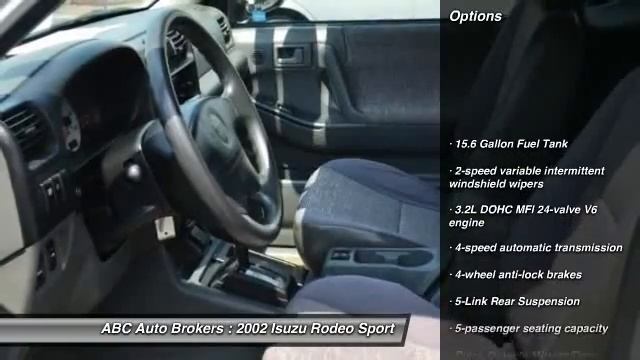 2002 Isuzu Rodeo Sport Lakeland FL 33801