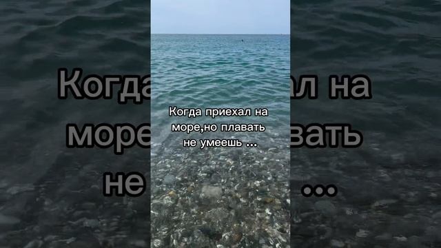 Когда приехал на море, а плавать не умеешь