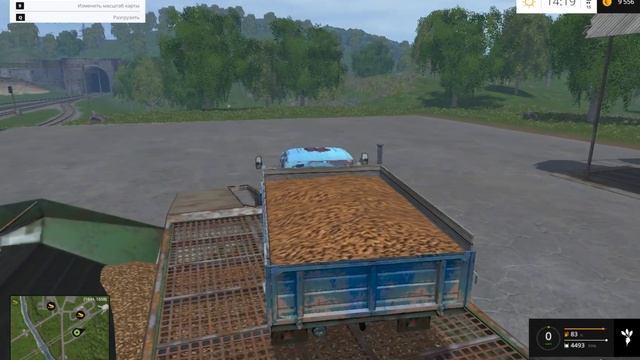 Farming Simulator 2015 деревня сосновка  покупка прицепа