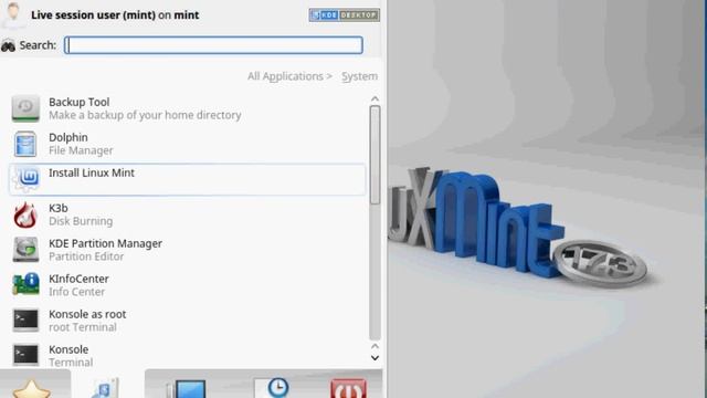 Linux Mint 17.3 Rosa KDE