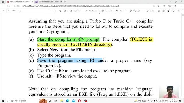 compilation and execution (c language tutorials) topic -7