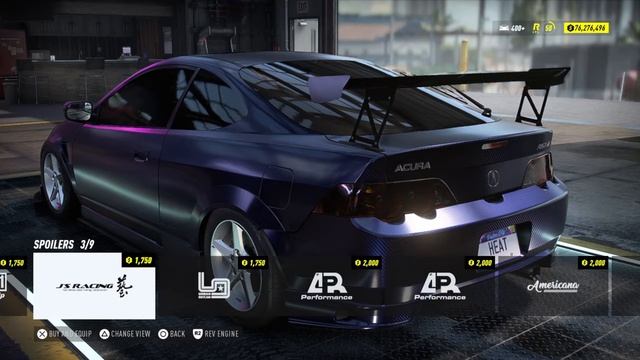 NFS HEAT: ACURA RSX-S Racecar with Carbon Body!