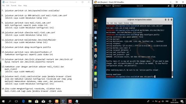 Konfigurasi Virtual Server Linux Kali x64