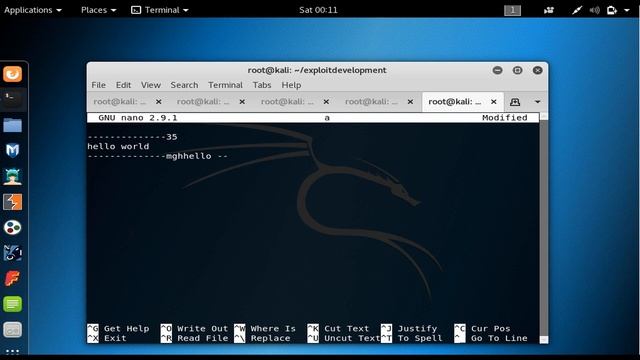 printing hello world on the screen using assembly language