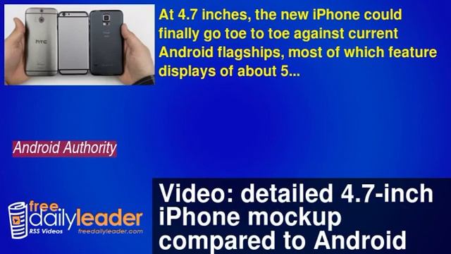 Video: detailed 4.7-inch iPhone mockup compared to Android flagships