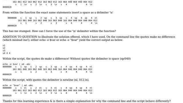 Unix & Linux: BASH, writing array to nl_012_n delim string