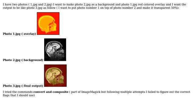 Unix & Linux: overlay an image