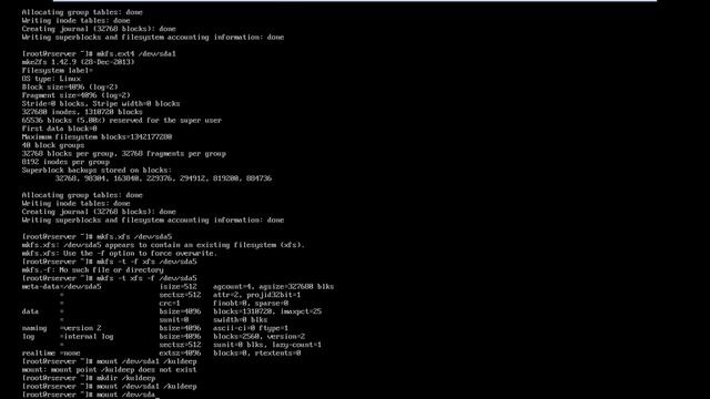 hard disk partition in linux