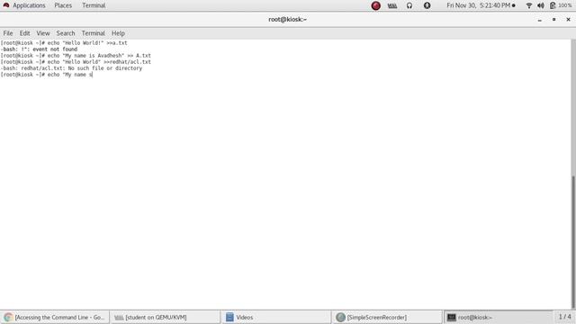 Editing the command line