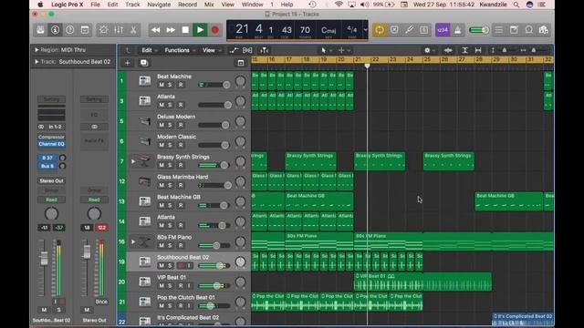 Logic Pro X Hip Hop Beat @Cyfer Sound