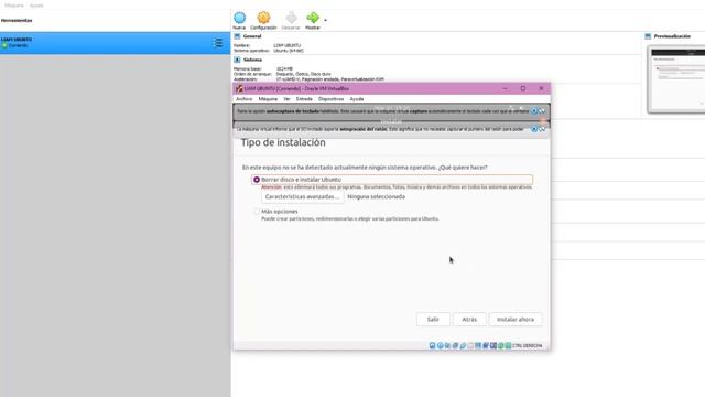 Instalacion LINUX-UBUNTU  Maquina Virtual