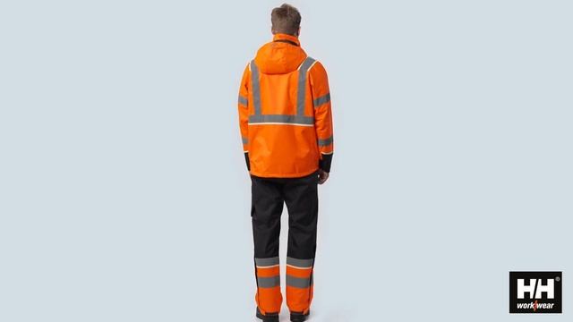 71185 UC ME shell jacket zip in HI VIS CL3 orange