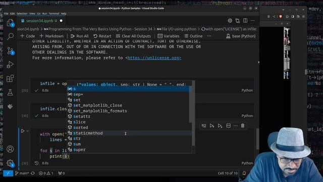 Programming From The Very Basics Using Python - Session 34 - Reading text files in python