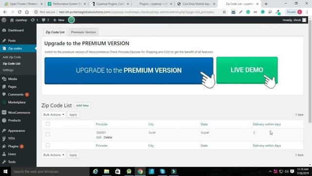 WooCommerce Check Pincode Plugin | Ciyashop IOS Application