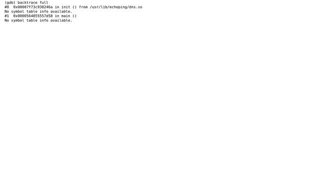 Unix & Linux: Segmentation fault with echoping