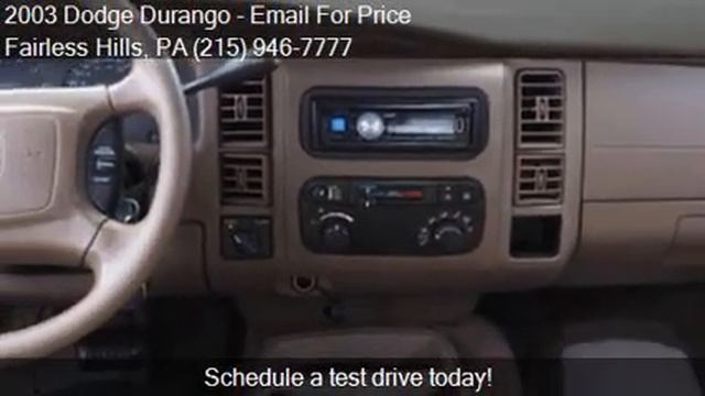 2003 Dodge Durango SXT 4WD 4dr SUV for sale in Fairless Hill