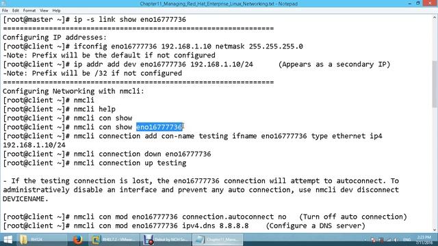 11 RH-124 Chapter11 Managing Red Hat Enterprise Linux Networking