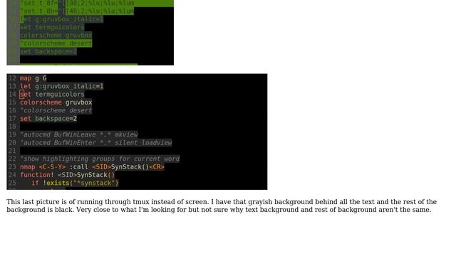 Unix & Linux: vim colorscheme completely wrong inside screen or tmux sessions (2 Solutions!!)