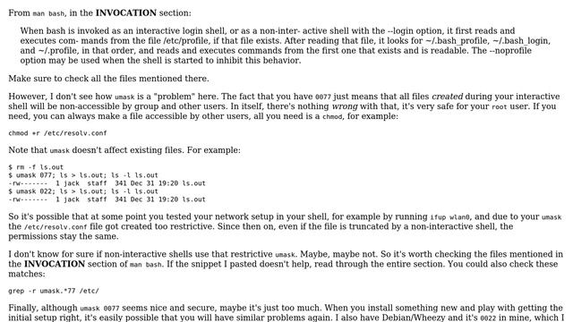Unix & Linux: How to find where I have set "umask 077"? (2 Solutions!!)