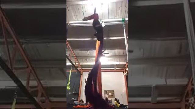 Silks: Knee Drop to Fallen Angel, Side Seat Tumble Down