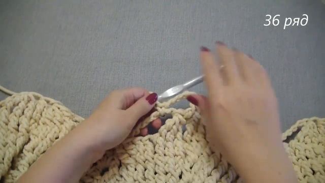 Фрагмент видео мастер-класса на ковер LaceHope/Sample video crochet rug LaceHope