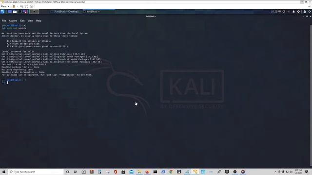Virtual Machine Kali Linux