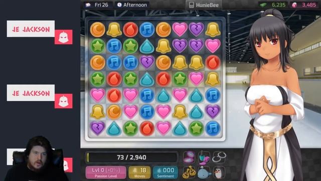 WITH SWEATY ANTICIPATION - Huniepop Live