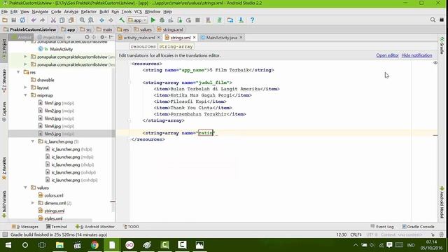 #17. Listview dengan Custom Adapter part 1