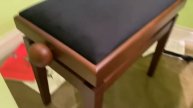 Starfavor Piano Bench Adjustable, Wooden Piano Stool Padded Piano Seat Cushion, Beautiful, sturdy,