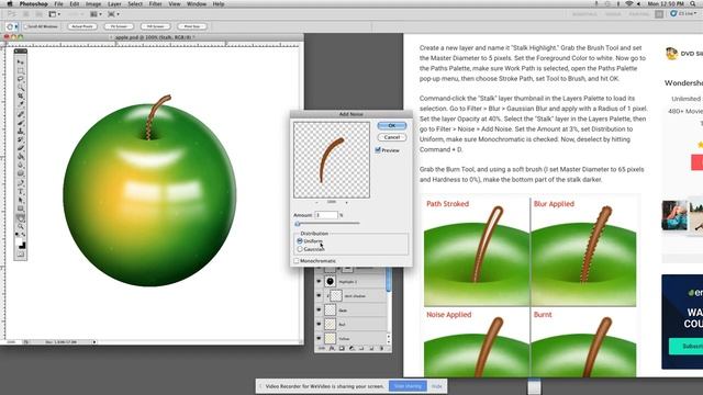 Green Apple Steps 15-17