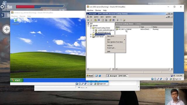 Penganturan DNS di Windows 2003 SERVER dan Join Domain di windows.XP